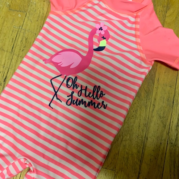 Rash guard Flamingo Baby One-piece Swimsuit - Picture 5 of 7